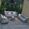Neuestes Outdoor -Sofa Set Balkon Teakgartensofa